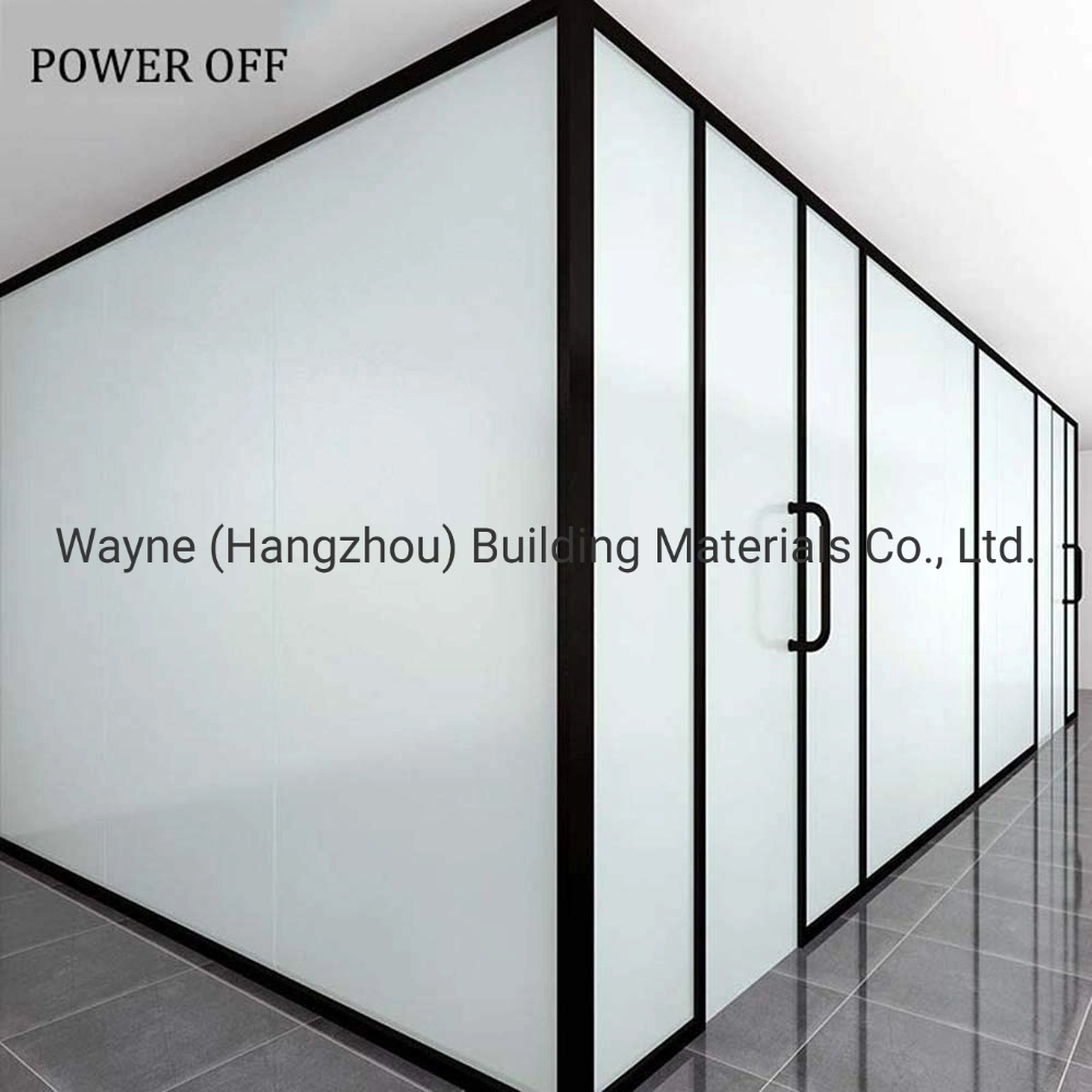 Pdlc Self Adhesive Smart Window Film Smart Glass Laminating EVA PVB Film Magic Film Switchable Privacy Electrochromic Film for Glass Partition Window Facade