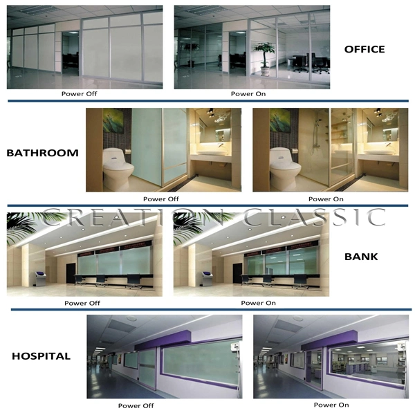 Laminated Switchable Control Privacy Dimming Electric Smart Glass with Pdlc Film