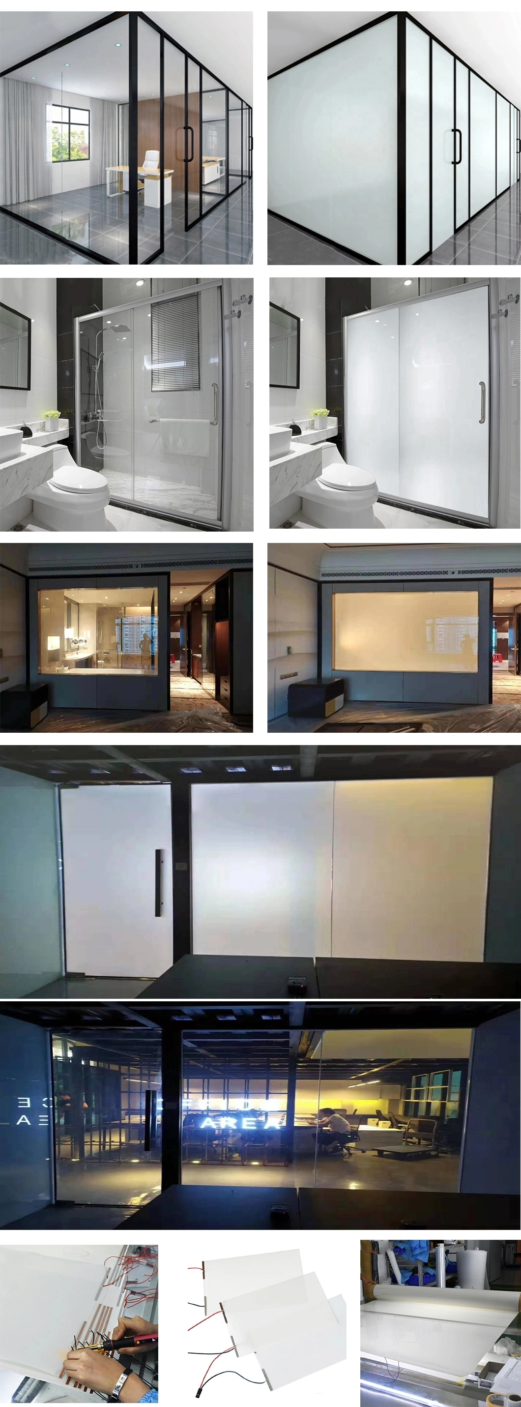 Best Quality Tempered Laminated Smart Glass /Electronic Glass/Frosted Glass/ Switchable Glass/Magic Glass for Decorative Glass Door Building