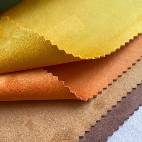 100%Polyester Double Faces Suede Fabric Microfiber 39colors Textile Stock Automotive Upholstery Cloth Decorative Material for Sofa Furniture Couch (2288)